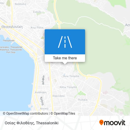 Οσίας Φιλοθέης map