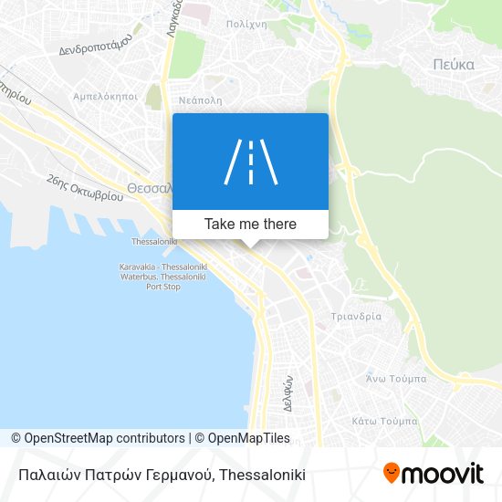 Παλαιών Πατρών Γερμανού map