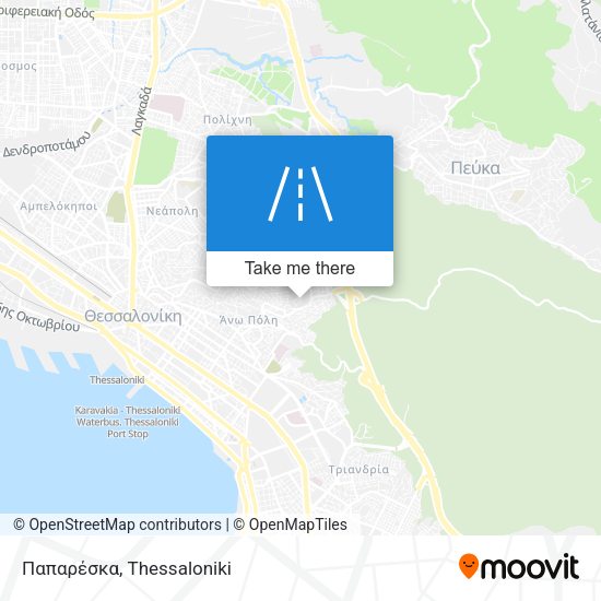 Παπαρέσκα map