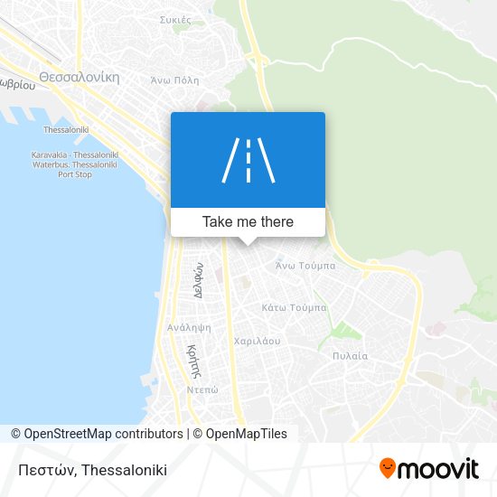 Πεστών map
