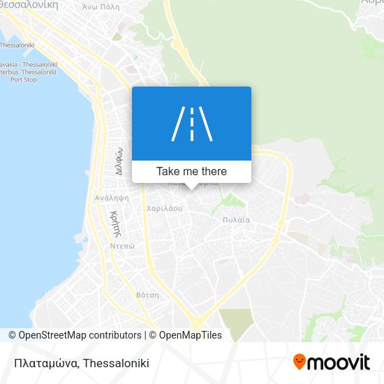 Πλαταμώνα map