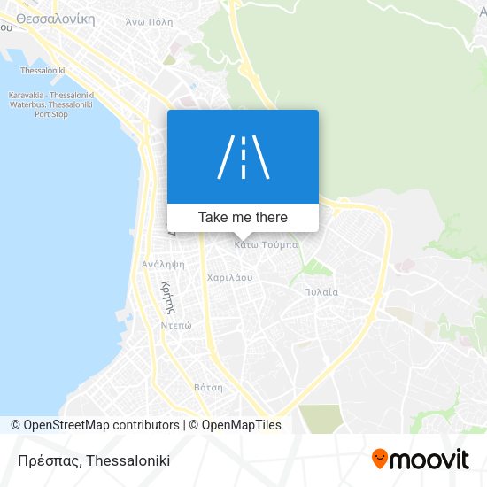 Πρέσπας map