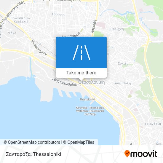 Σανταρόζα map