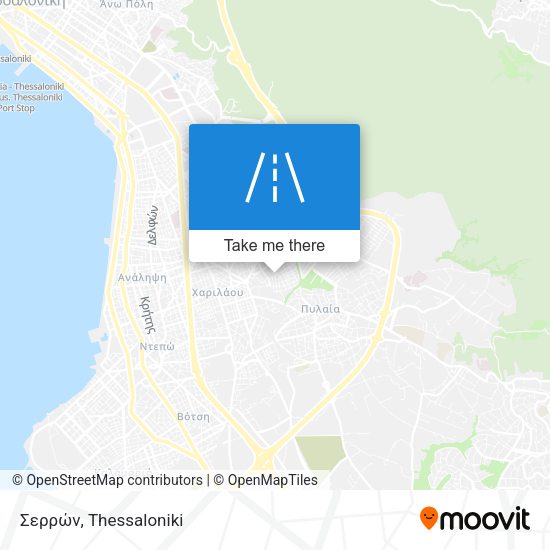 Σερρών map