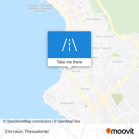 Σπετσών map