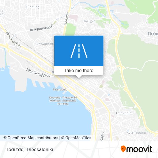 Τοσίτσα map