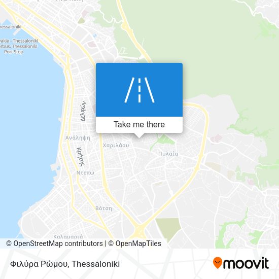 Φιλύρα Ρώμου map