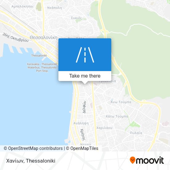 Χανίων map