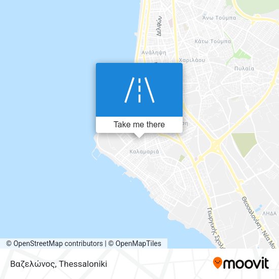 Βαζελώνος map
