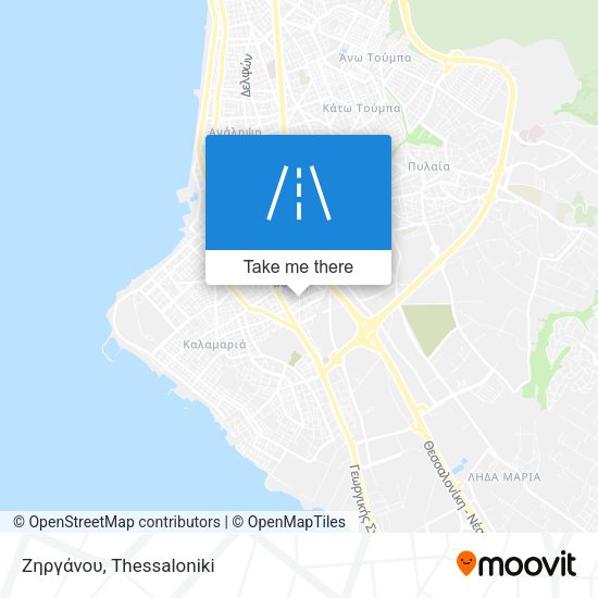 Ζηργάνου map