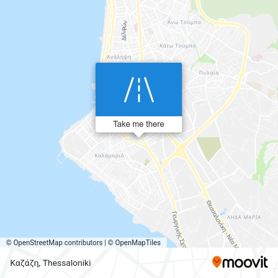Καζάζη map