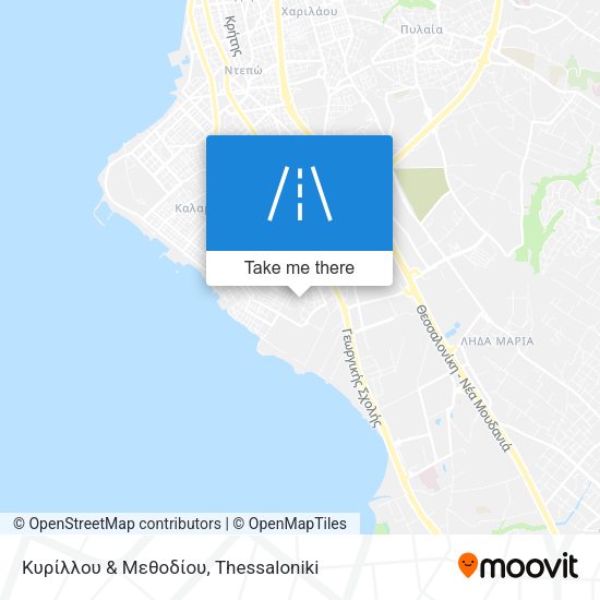 Κυρίλλου & Μεθοδίου map