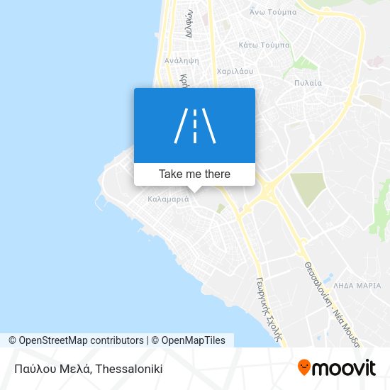 Παύλου Μελά map