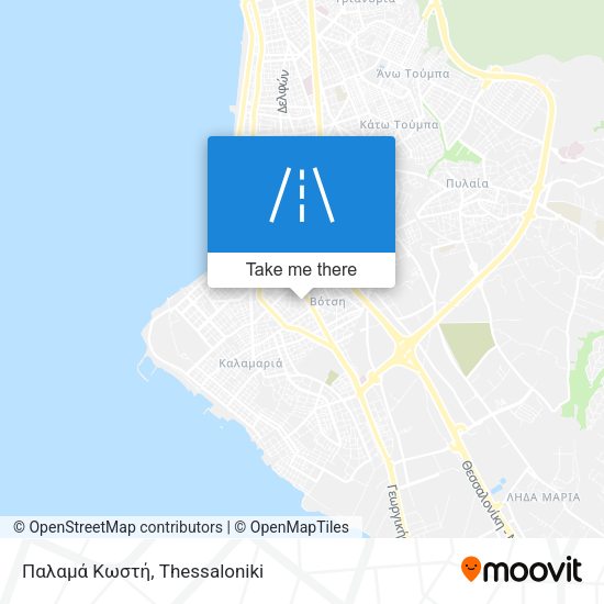 Παλαμά Κωστή map