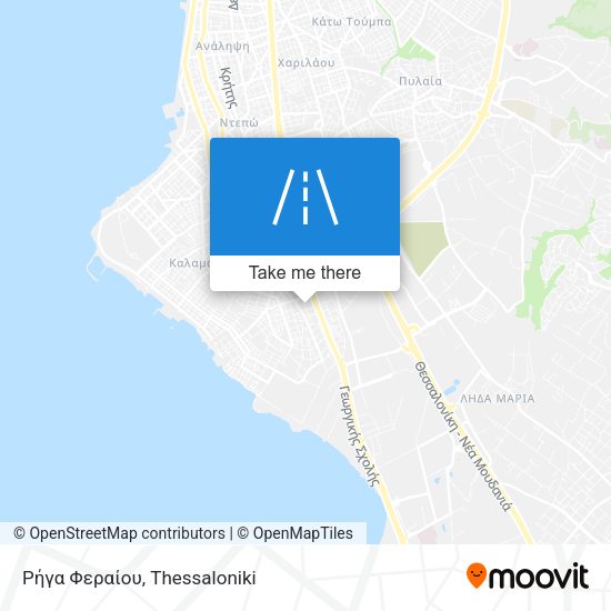 Ρήγα Φεραίου map