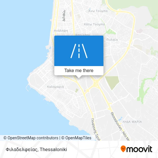 Φιλαδελφείας map