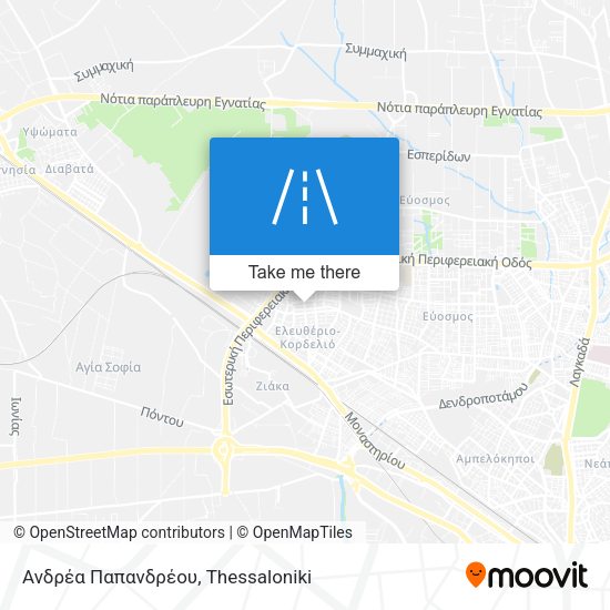 Ανδρέα Παπανδρέου map