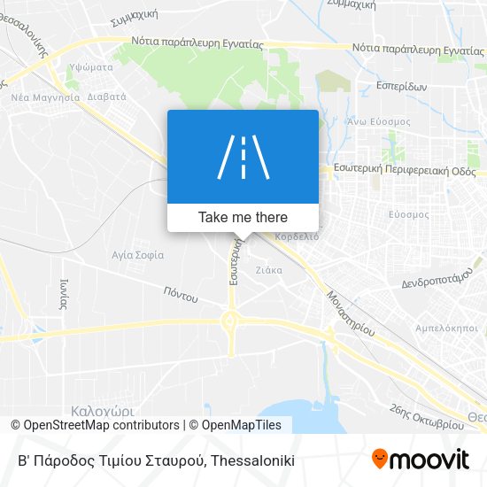 Β' Πάροδος Τιμίου Σταυρού map