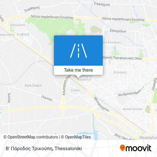 Β' Πάροδος Τρικούπη map