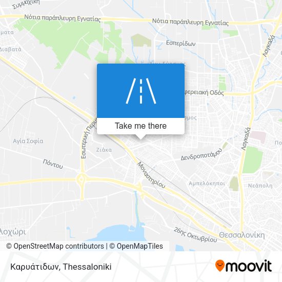 Καρυάτιδων map