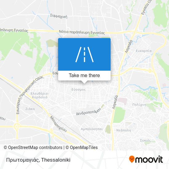 Πρωτομαγιάς map