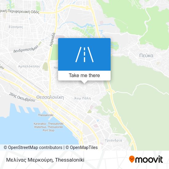 Μελίνας Μερκούρη map