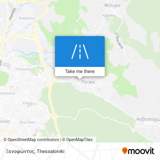 Ξενοφώντος map