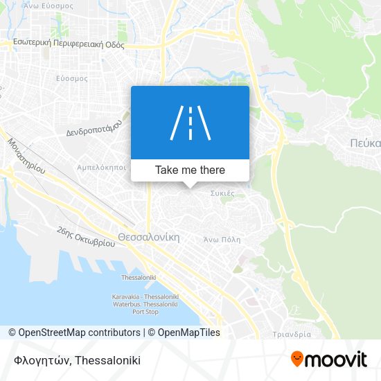 Φλογητών map