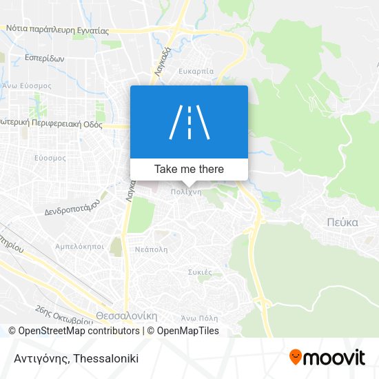 Αντιγόνης map