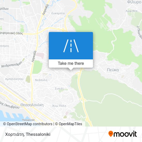 Χορτιάτη map