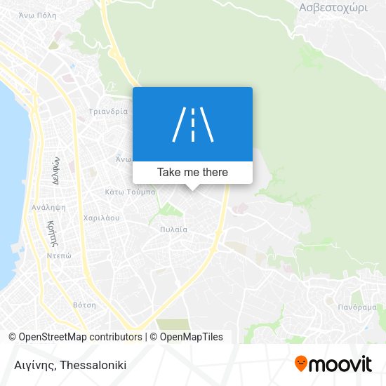 Αιγίνης map