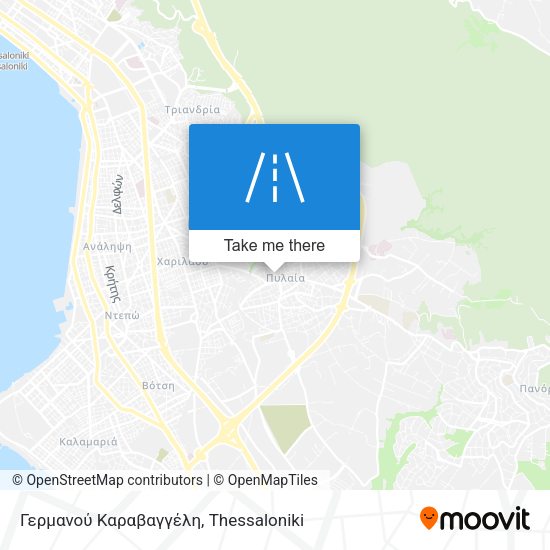 Γερμανού Καραβαγγέλη map