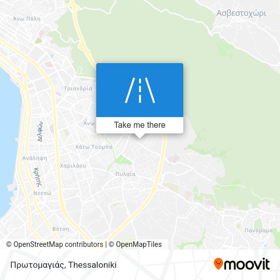 Πρωτομαγιάς map