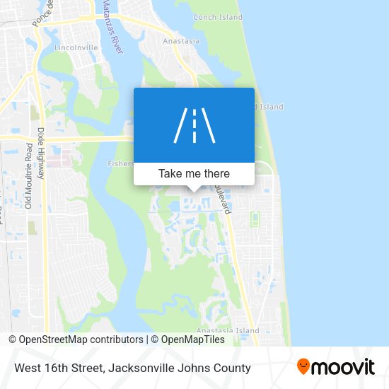 West 16th Street map