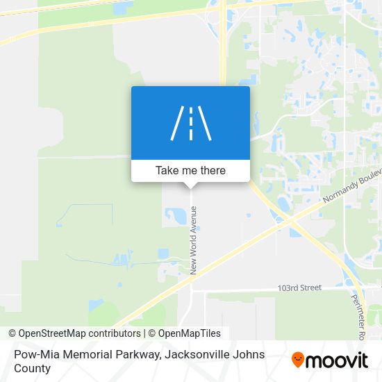 Pow-Mia Memorial Parkway map
