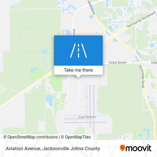 Aviation Avenue map