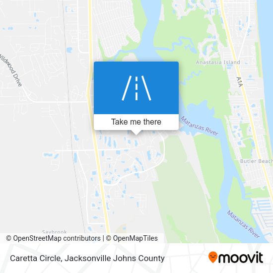 Caretta Circle map