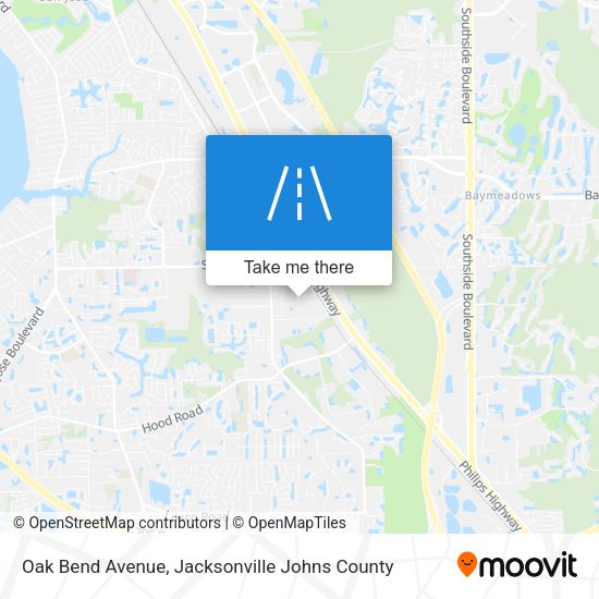 Mapa de Oak Bend Avenue