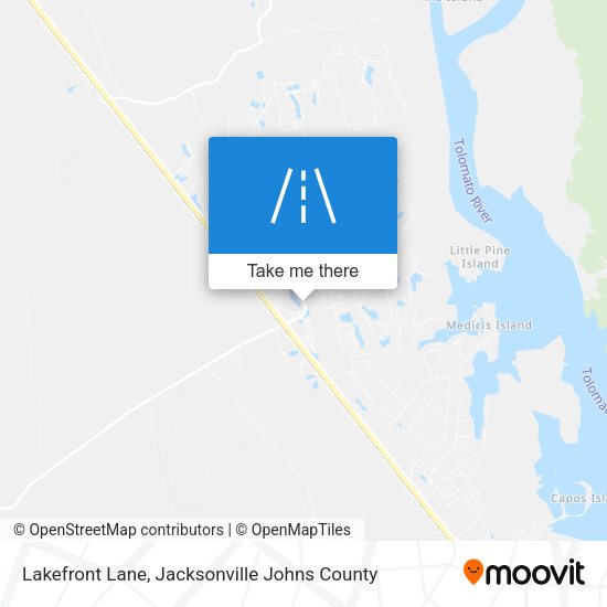 Lakefront Lane map