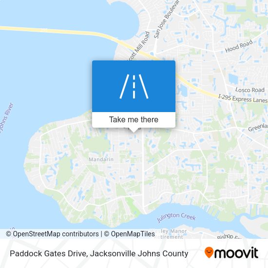 Paddock Gates Drive map