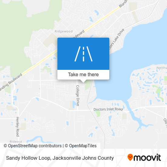 Sandy Hollow Loop map