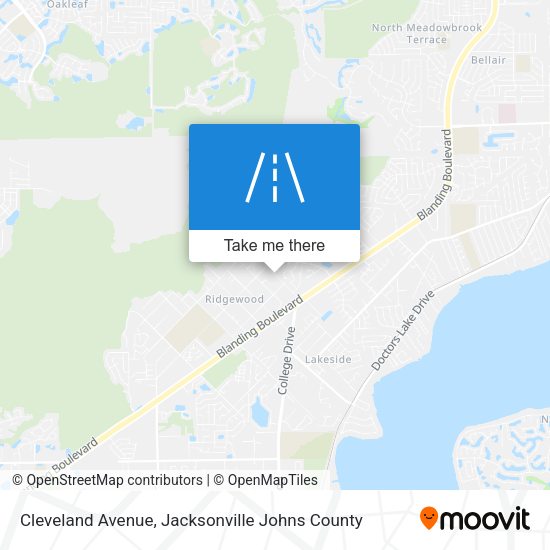 Mapa de Cleveland Avenue
