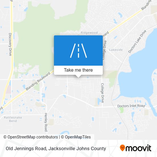 Old Jennings Road map