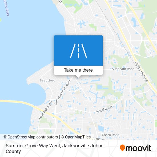 Summer Grove Way West map