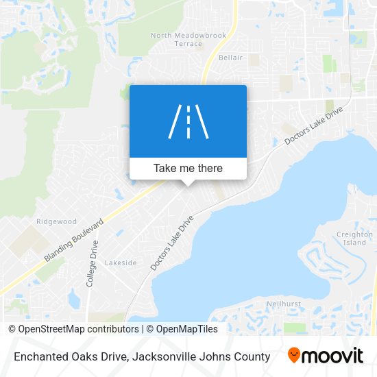 Enchanted Oaks Drive map