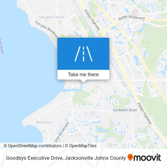 Goodbys Executive Drive map