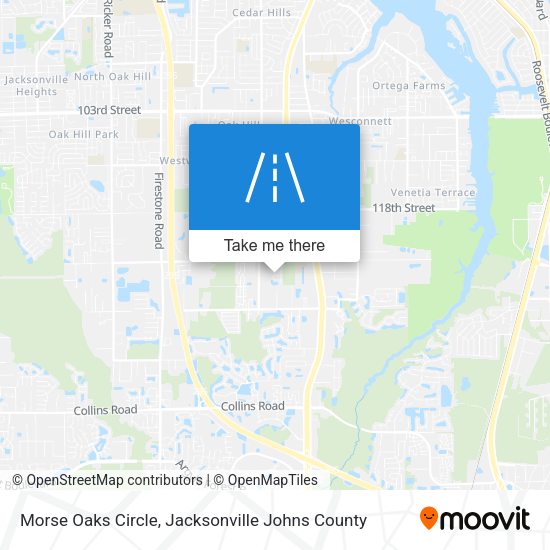 Morse Oaks Circle map