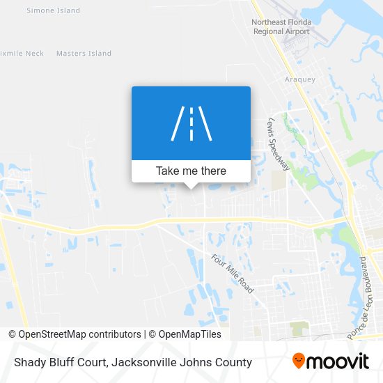 Shady Bluff Court map