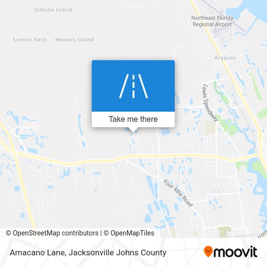 Amacano Lane map