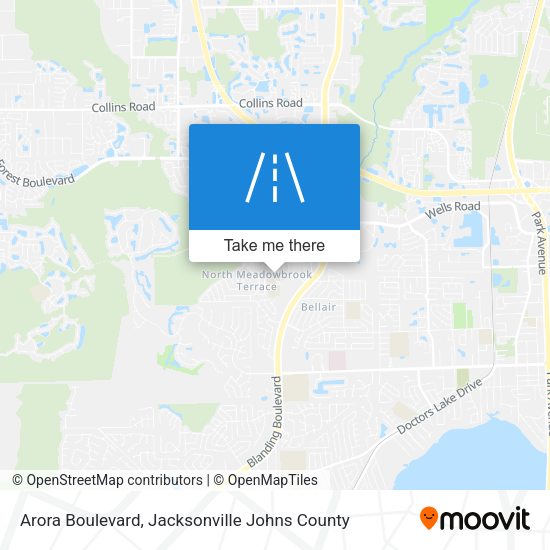 Arora Boulevard map